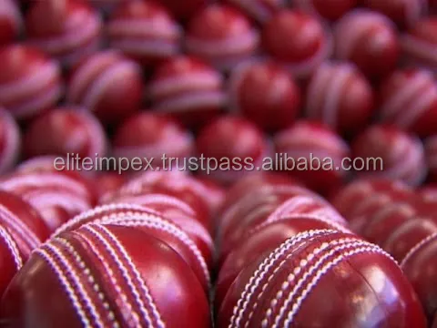 
hand stitched cricket leather ball 