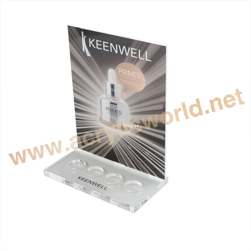 plastic display makeup tray/nail polish display/lipstick display stand