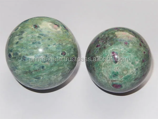 Attractive Natural Ruby Fuchsite Sphere For Sale