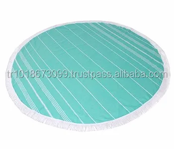 Round Hamam towel, Hammam Roundie, Round Pestemal towel