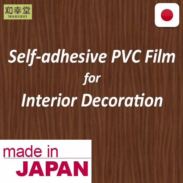 Easy to install High quality self adhesive wood grain vinyl film Wood pattern PVC film , Samples also Available