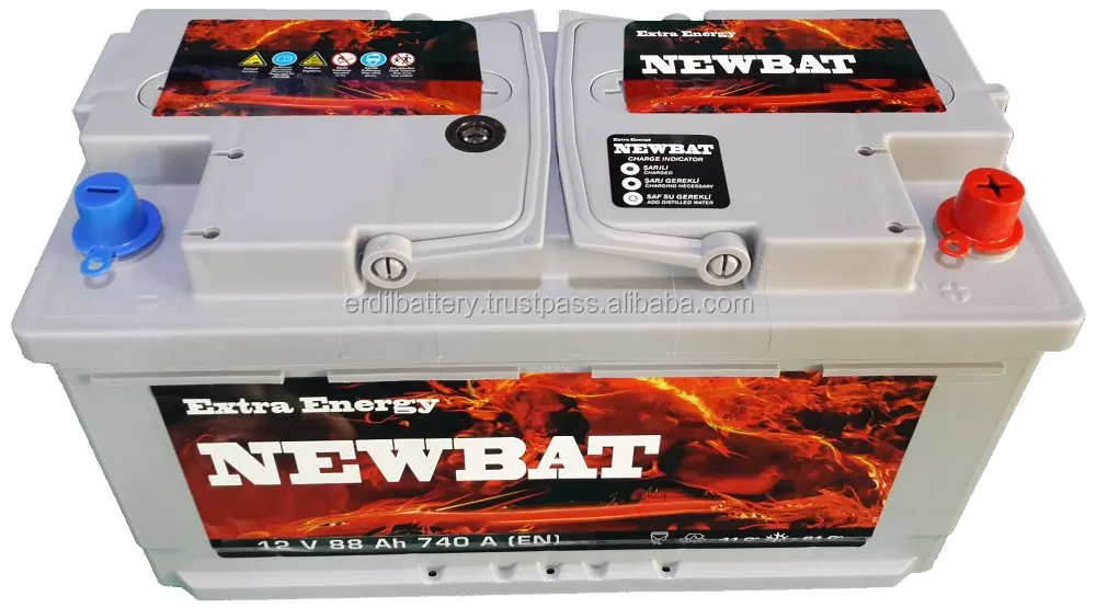 
88 Ah car battery for European cars from Turkish Manufacturer 