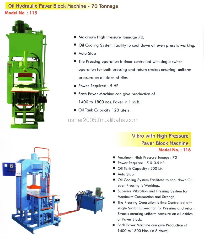 cement concrete brick block making machine