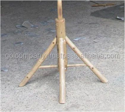 [wholesale] Patio Umbrella Cover - Seagrass Umbrella Cover - Palm Leaf Umbrella with Leather Cover, Terrazzo Bases, Bamboo Foot