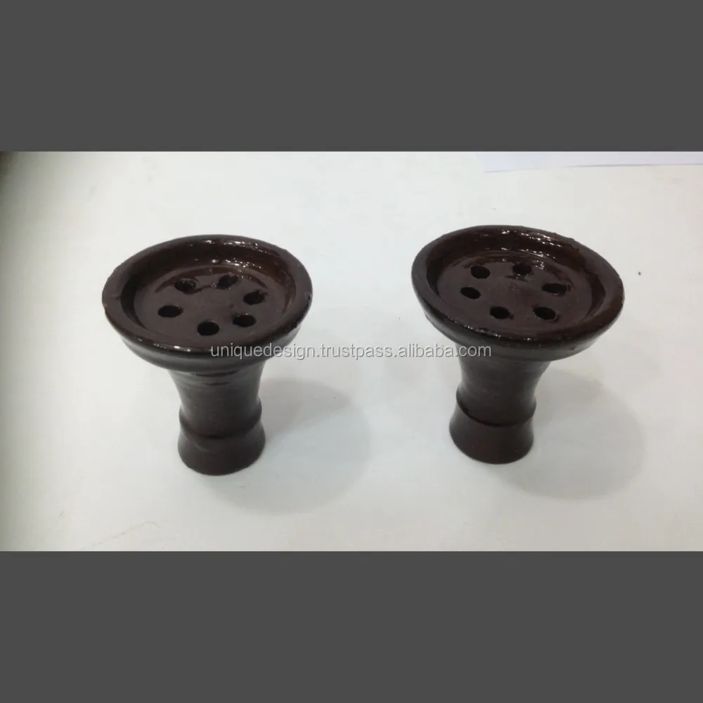 Farida Hookah Quality Bowls Hold Tobacco up to 40gms Mini / Midio / Large Natural / Black / Brown / Color 6.5: 10cm 8:11cm