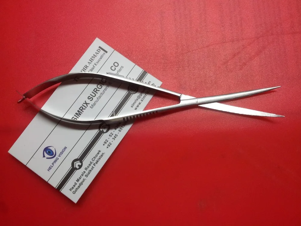 
Pro spring action scissors for Aquascaping straight or curved blades 155mm, SIMRIX 