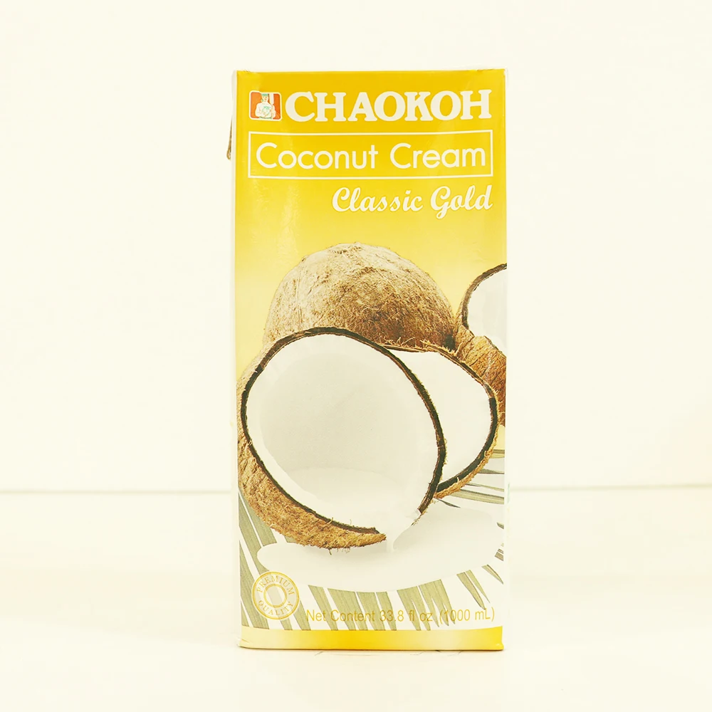 
CHAOKOH UHT Coconut Cream Classic Gold Packed in Aseptic Box (1000 ml) 