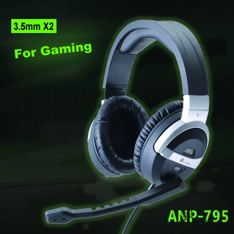 Stereo sound over ear noise cancelling anc Headphone best 3D audio for gaming with microphone