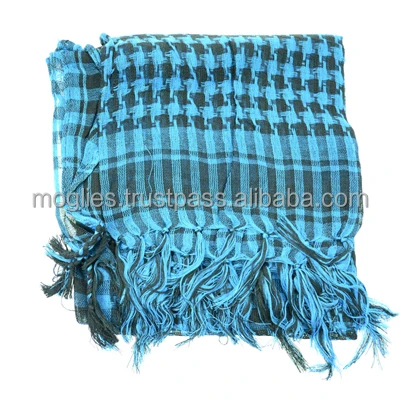 New Arrival 100% Cotton Shemagh Keffiyeh  Desert Breathable Custom Design Men Arabic Shemagh Scarf