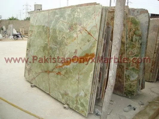 PAKISTANI GREEN ONYX SLABS COLLECTION FOR TABLE TOPS