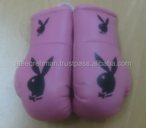 Mini Boxing Gloves Key Chain PU Rexion Leather Key Holder Car Accessories Pendant Mini Punching