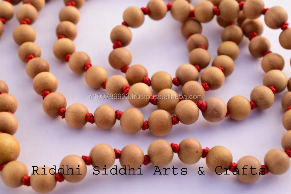 spiritual chandan necklace/wooden rosary beads/prayer beads