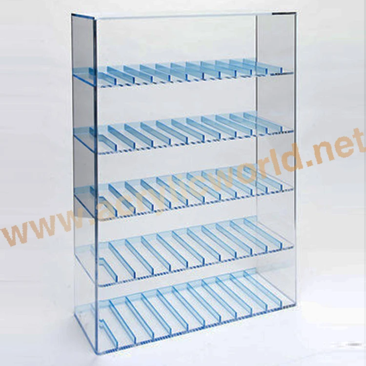 Acrylic tabletop rotating cellphone charger display stand phone accessories display shelf