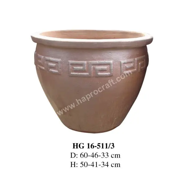 Set of 2 Vietnam Terracotta pot for planter flower pot, garden supplies decorations for home