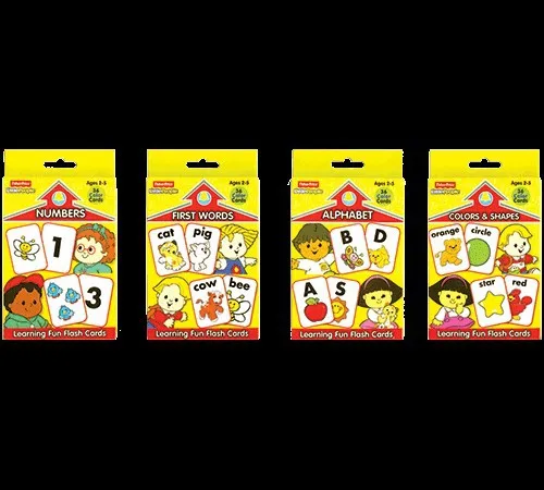 Вспышка-карты дошкольной серии FISHER-PRICE (36 шт./упаковка)