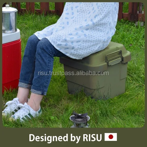 Durable and Popular large plastic containers storage container with lid with handles, wholesale risu