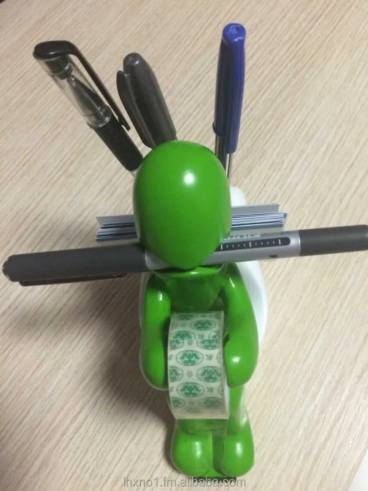  2015 милый забавный дизайн диспенсер для ручек унитаза и мальчика держатель с держателем карт/Интересный гаджет офиса дома/фестиваля подарок