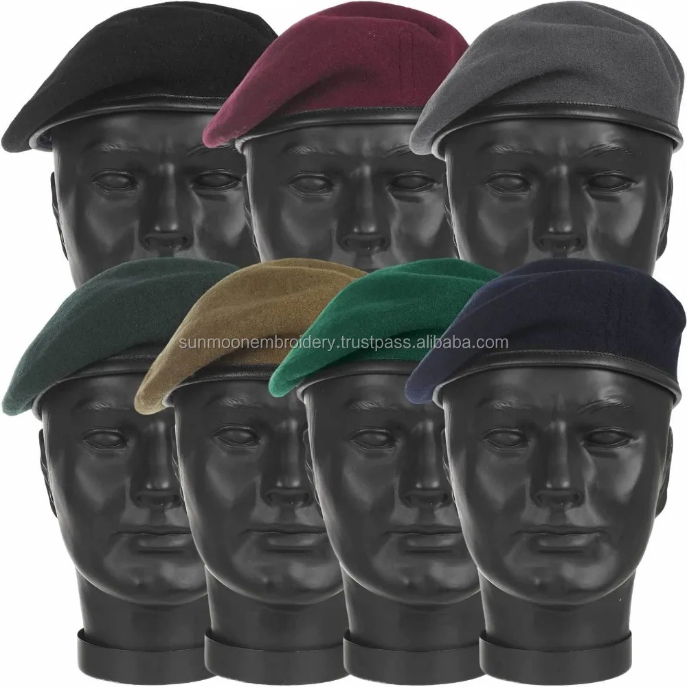 
100% wool beret military beret hat 