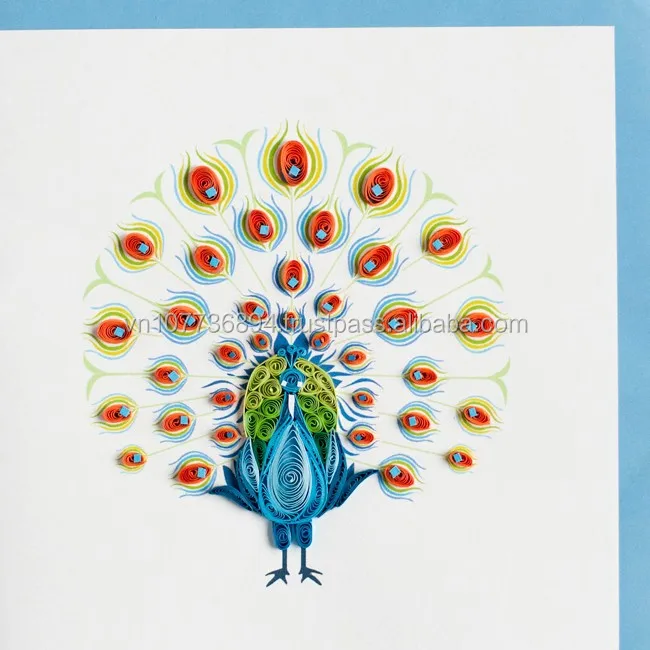 Flowers Quilling card handmade Viet craft