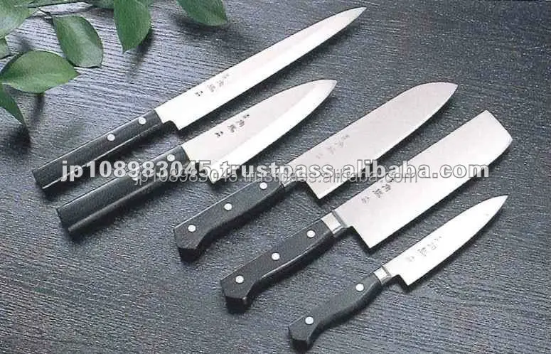 Japanese Molybdenum kitchen knife set Chef knives Santoku made in Japan