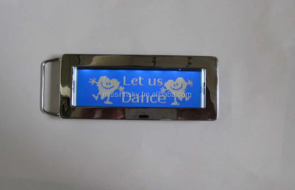 Жк-пряжка/мигающий рождество/жк-пряжка ремня/жк-значок