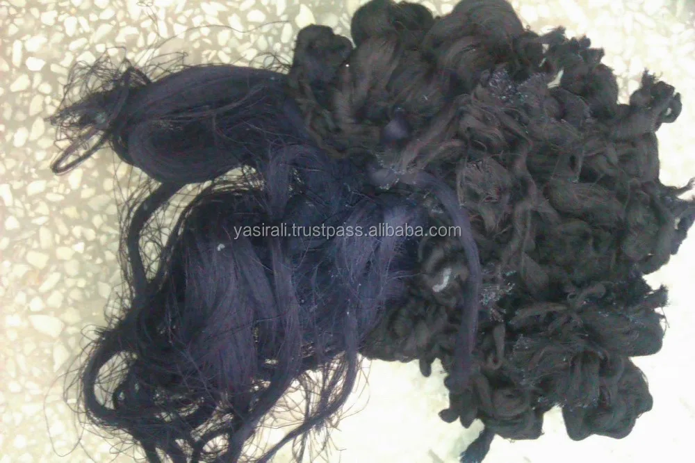 
 Отходы хлопчатобумажной джинсовой пряжи  