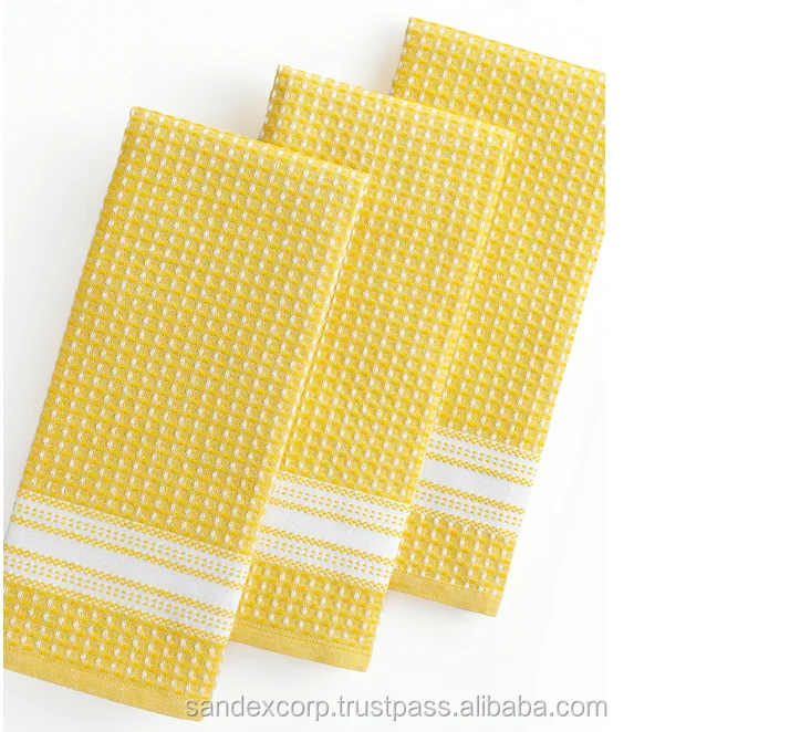 Fine quality dish towels in waffle weave