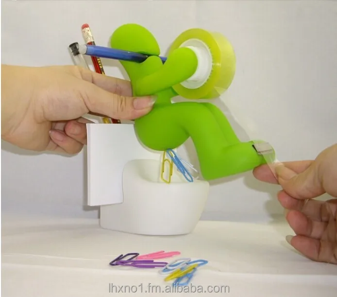  2015 милый забавный дизайн диспенсер для ручек унитаза и мальчика держатель с держателем карт/Интересный гаджет офиса дома/фестиваля подарок