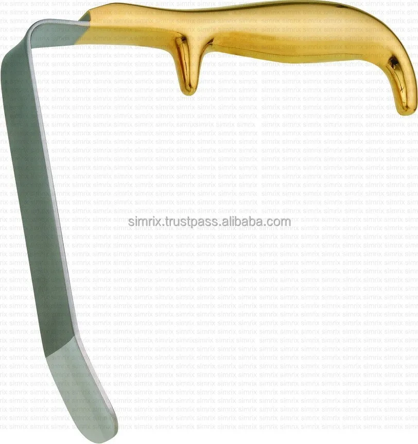 
CONVERSE Blade-Nasal Retractor 20mm x 10mm wide with Fiber optic light guide , Plastic Surgery Instruments, SIMRIX 