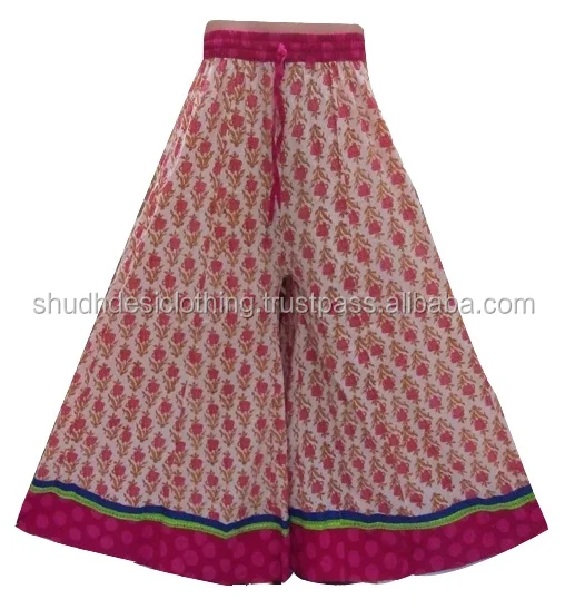 Indian Free Size Red Colour Palazzo Pant