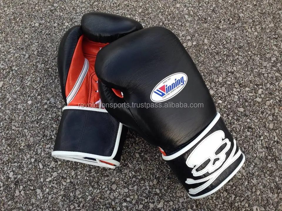 100% Exotic Cowhide leather boxing gloves Lace up Designs GOLD 2018 Best sellers