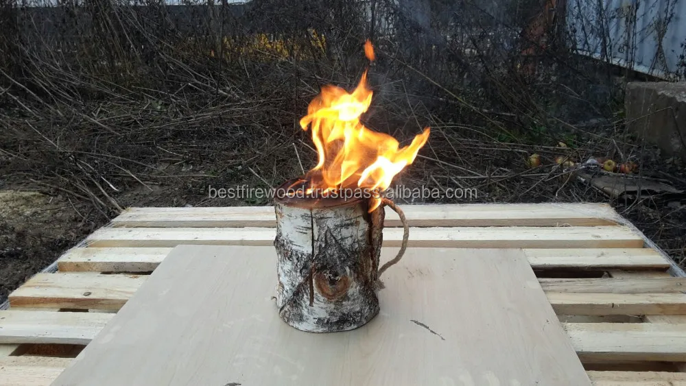  Шведская свеча в виде бревен (шведская свеча)