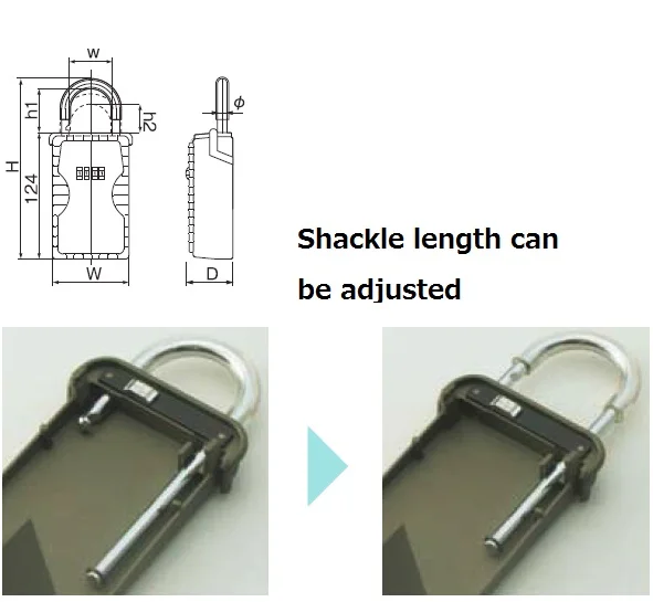 Waterproof and Portable small safe box for key hanger type DK-N55