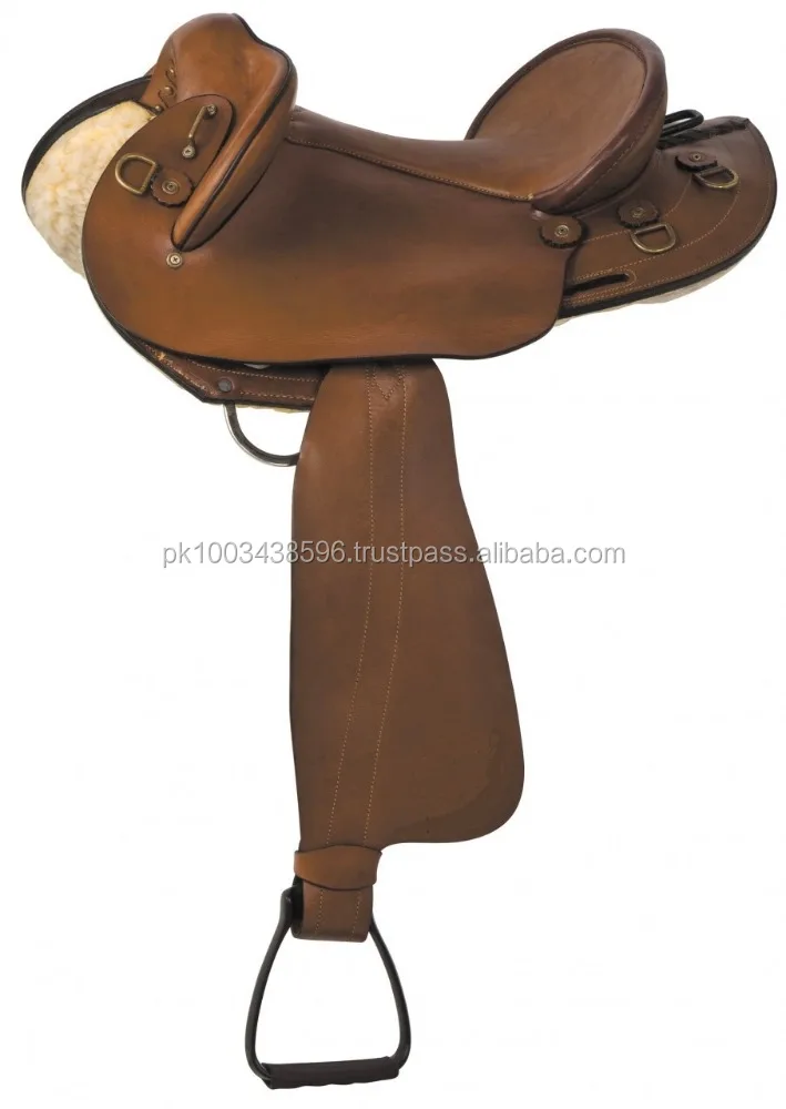 Black / Brown western Treeless Endurance GP all purpose leather saddle for horse