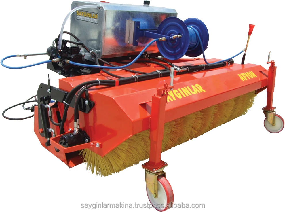 Road Sweeper Machines with Bucket and Side Brush