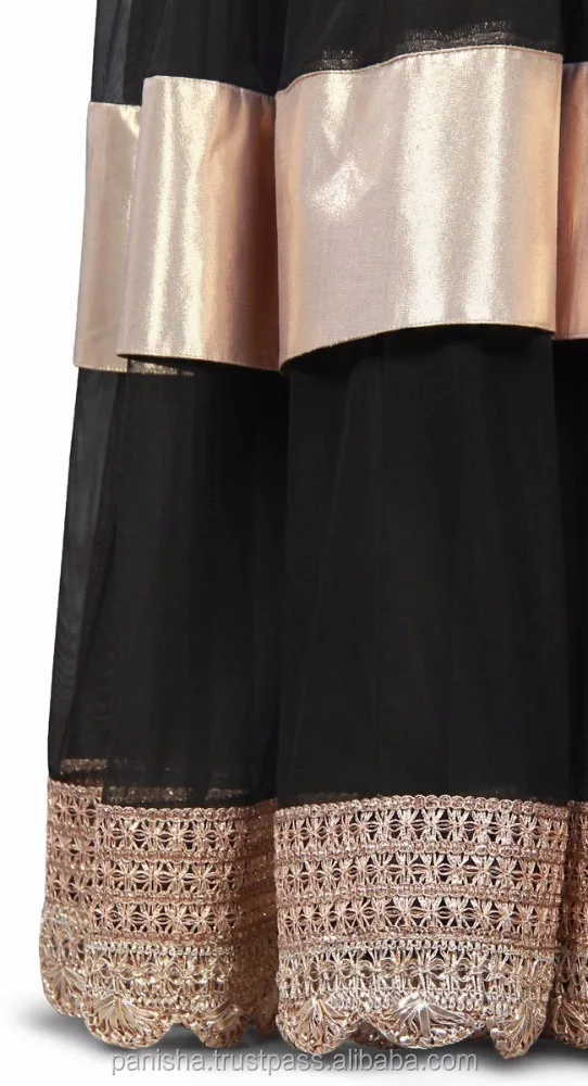 Masudah Black Embroidered Abaya Maxi Dress latest 2020 designer girls womens ladies wear low price indian pakistani