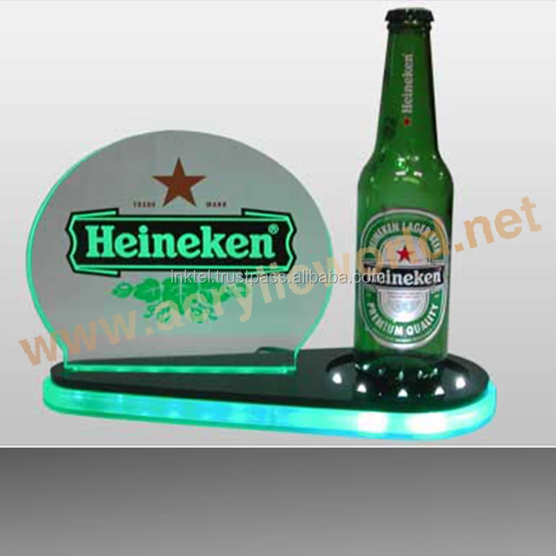 Акриловый светящийся столешный знак с гравировкой на заказ СВЕТОДИОДНЫЙ краях светодиодные знаки из перспекса подсветкой