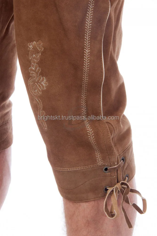 Authentic Suede Lederhosen Shorts Childs Kids Oktoberfest Bavarian Costume (Bavaria Clothing)