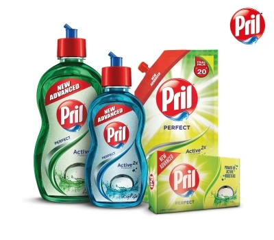 PRIL Household Dish Wash Gel and Liquid Pattern for All Types of Kitchen Utensils Stocked Feature