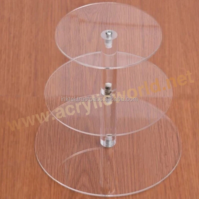 Factory square acrylic cake stand/acrylic tube cake stand/clear acrylic bulk food bin