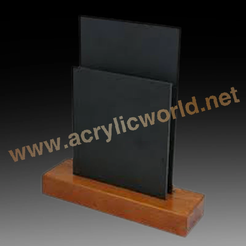table wood display stand/ wood restaurant sign /menu cover