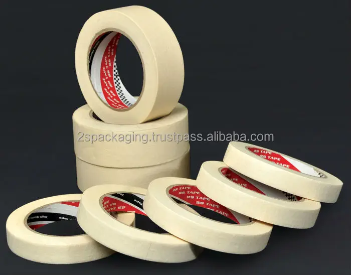 Cheapest Price Masking Tape Pressure Sensitive Adhesive Tapes Heat Resistant White Color Masking Tapes