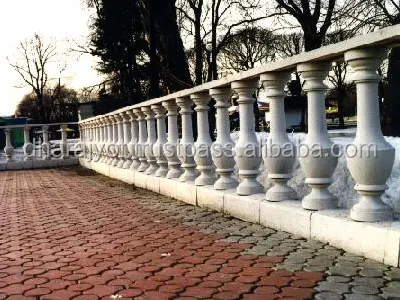 modern outdoor decor white sandstone stairs balustrades