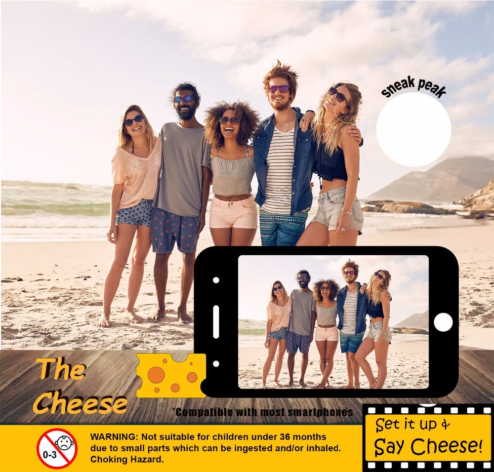 
The Cheese Smartphone Mobile Phone Selfie Photo Phone Holder 