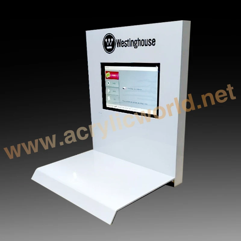 acrylic counter display for camera with LCD accessories display counter