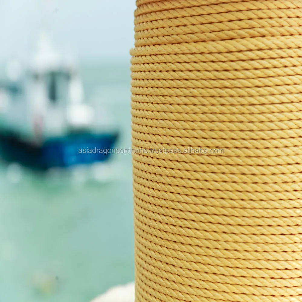 Polypropylene Danline Twisted Rope 5mm - 48m Asia Dragon ADC-181 Durable Coil/spool/hank 100m/150m/200m or Customize