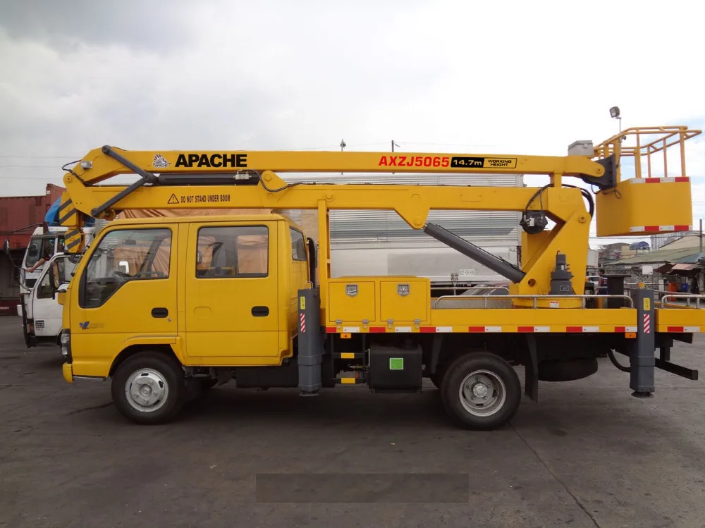 
Truck Mounted Aerial Platforms Manlift Cherry Picker With Lifting Boom Vehicle 