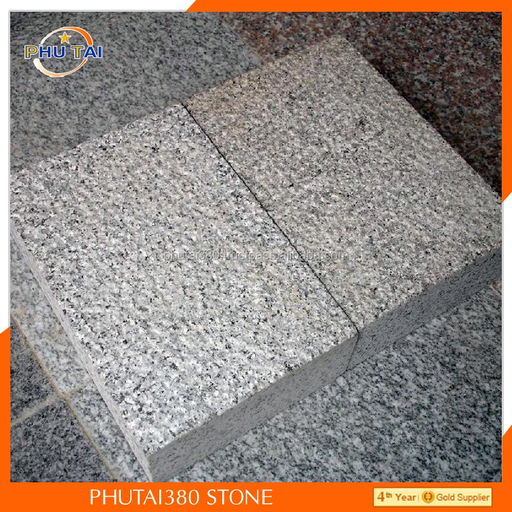 Yellow Granite Bush Hammered cheap price good quality for paving stone from Phutai