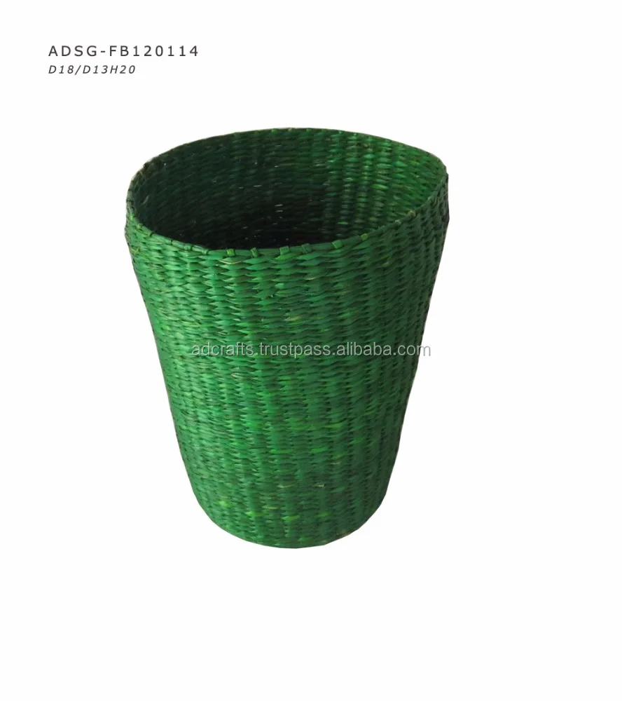 
wholesale factory vietnamese seagrass combined rattan basket 
