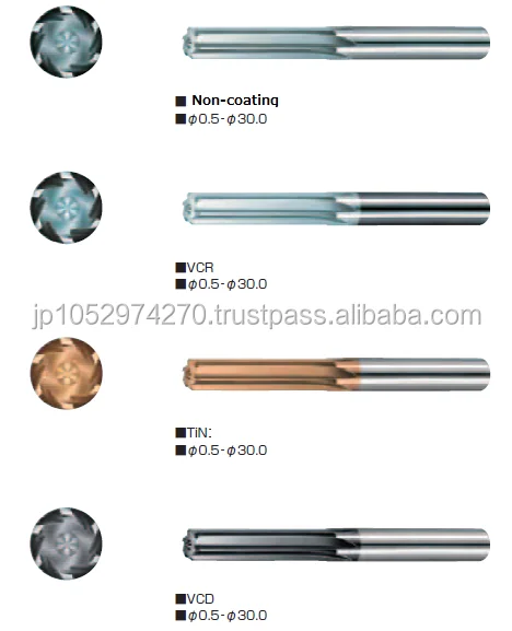 
Micro reamer and solid carbide reamer D0.1-D0.45 D0.50-D30.0 